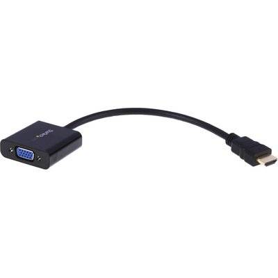 Startech HDMI to VGA Adapter, 245mm Length - 1920 x 1080 Maximum Resolution