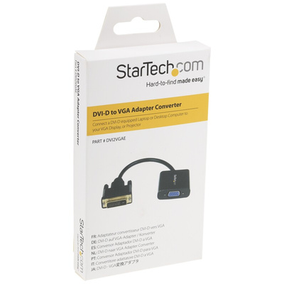 StarTech.com DVI-D to VGA Adapter, 190mm Length - 1920 x 1200 Maximum Resolution