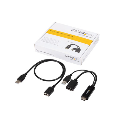 StarTech.com HDMI to DisplayPort Adapter, 255mm Length - 3840 x 2160 Maximum Resolution