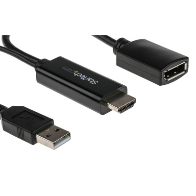 StarTech.com HDMI to DisplayPort Adapter, 255mm Length - 3840 x 2160 Maximum Resolution