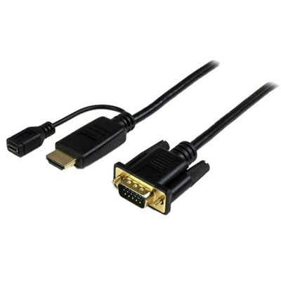 StarTech.com HDMI to VGA Adapter, 900mm Length - 1920 x 1200 Maximum Resolution