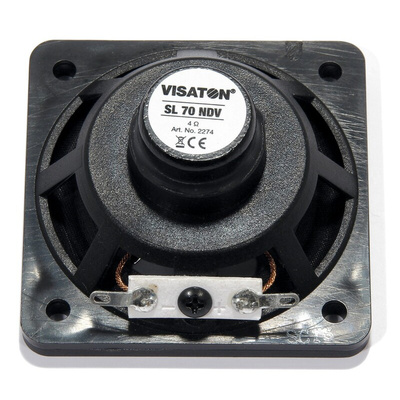 Visaton 66mm dia 8W nom Full Range Speaker Driver, 4Ω, 150 → 20000 Hz