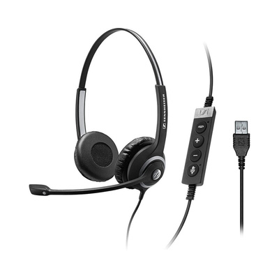 Sennheiser Circle SC 200 Black Wired USB A On Ear Headset