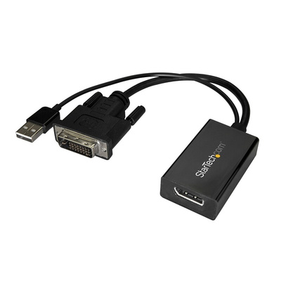 Startech DVI-D to DisplayPort Adapter, 254mm Length - 1920 x 1200 Maximum Resolution