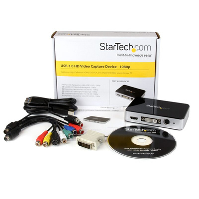 StarTech.com Composite, S-Video to USB Video Capture Module, 1920 x 1080 Maximum Resolution