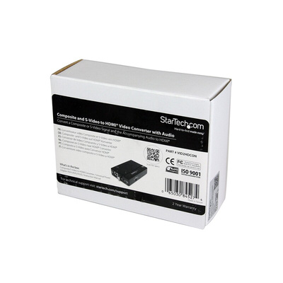 StarTech.com 3.5mm Stereo, Composite, S-Video to HDMI Video Converter, 1600 x 1200 Maximum Resolution
