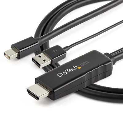 Startech 2 port HDMI to Mini DisplayPort Adapter, 2m Length - 4K Maximum Resolution