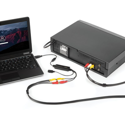 StarTech.com Composite, Audio RCA, S-Video to USB Video Converter, 720 x 480, 720 x 576 Maximum Resolution