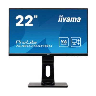 iiyama ProLite 22in LCD Computer Monitor, 1920 x 1080 Pixels