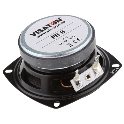 Visaton 80mm dia 10W nom Full Range Speaker Driver, 4Ω, 130 Hz → 20 kHz