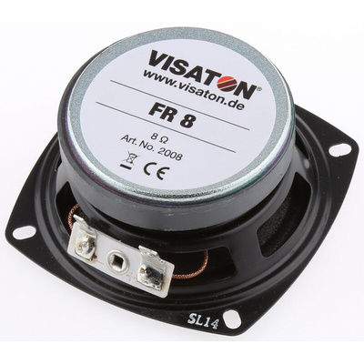 Visaton 80mm dia 10W nom Full Range Speaker Driver, 8Ω, 130 Hz → 20 kHz