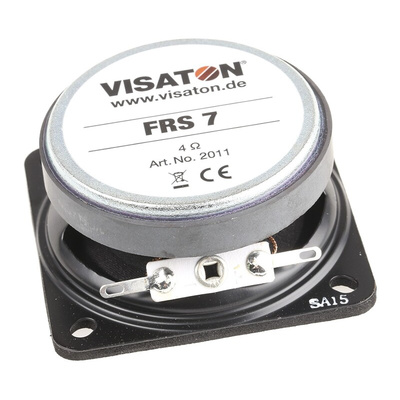 Visaton 66.5mm dia 8W nom Full Range Speaker Driver, 4Ω, 200 Hz → 20 kHz