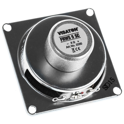 Visaton 50mm dia 4W nom Full Range Speaker Driver, 8Ω, 200 Hz → 20 kHz