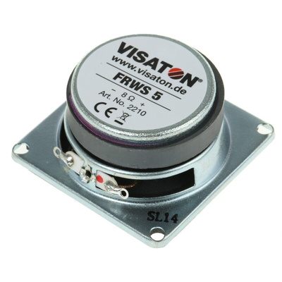 Visaton 50mm dia 4W nom Full Range Speaker Driver, 8Ω, 150 Hz → 20 kHz