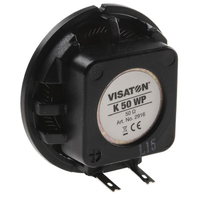 Visaton 50mm dia 2W nom Full Range Speaker Driver, 50Ω, 180 Hz → 17 kHz