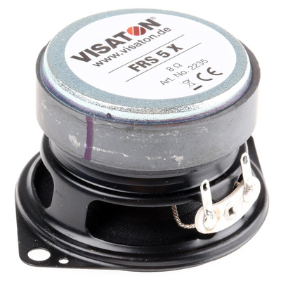 Visaton 52.5mm dia 5W nom Full Range Speaker Driver, 8Ω, 120 Hz → 20 kHz