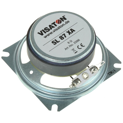 Visaton 85.5mm dia 20W nom Full Range Speaker Driver, 8Ω, 350 Hz → 5.8 kHz