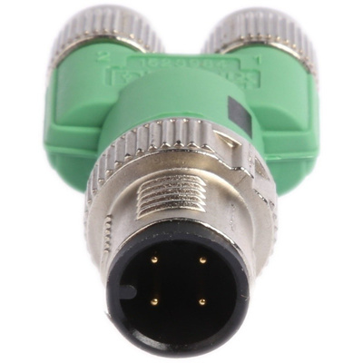 Phoenix Contact 4 Pole M12 Plug to 6 Pole M8 Socket Adapter