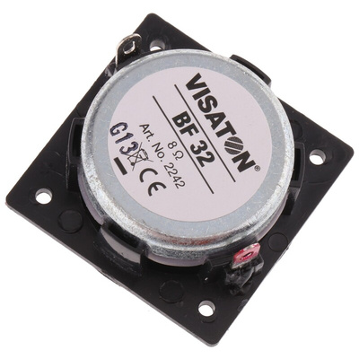 Visaton 32.5mm dia 2W nom Full Range Speaker Driver, 8Ω, 150 Hz → 20 kHz