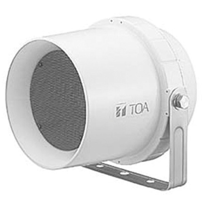 TOA CS-64 6W White Horn Speaker, 130 Hz → 13000 Hz, 1.7 kΩ, 830 Ω, IP64