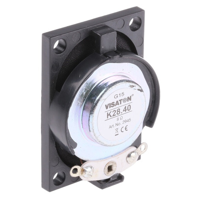 Visaton 28mm dia 2W nom Mid Range Speaker Driver, 8Ω, 230 Hz → 20 kHz