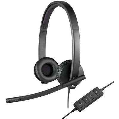 Logitech H570e Black Wired USB A On Ear Headset