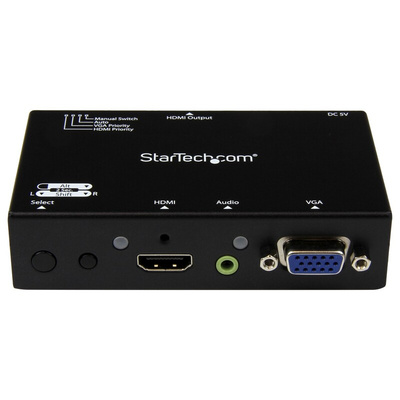StarTech.com 2 Port 2 Input 1 Output HDMI, VGA Switch 1920 x 1200