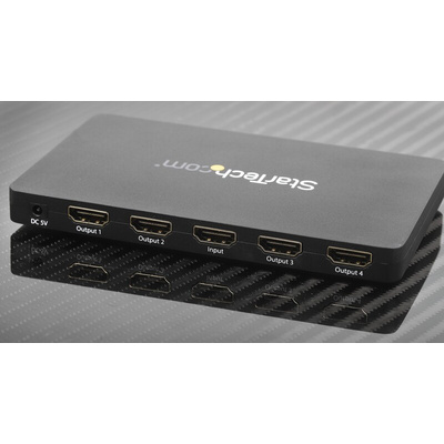 StarTech.com 4 Port 1 Input 4 Output HDMI Splitter - up to 4K