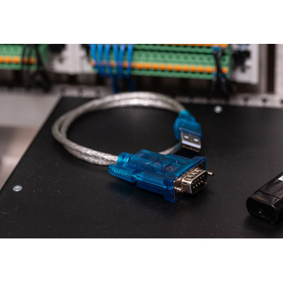 RS PRO RS232 USB A Male to DB-9 Male Converter Cable