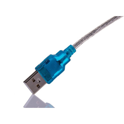 RS PRO RS232 USB A Male to DB-9 Male Converter Cable