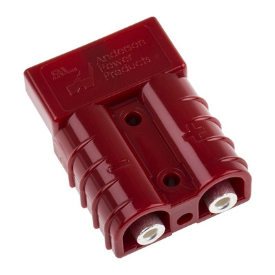 Anderson Power Products, SB50 Male Battery Connector, Cable Mount, 50.0A, 600.0 V