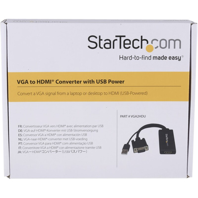 StarTech.com VGA to HDMI Video Converter, 260mm Length - 1920 x 1080 Maximum Resolution