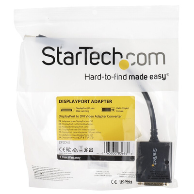 StarTech.com DisplayPort to DVI Adapter, 152.4mm Length - 1920 x 1200 Maximum Resolution