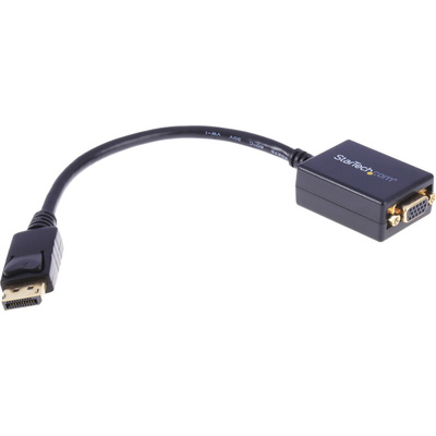 StarTech.com DisplayPort to VGA Adapter, 225mm Length - 1920 x 1200 Maximum Resolution