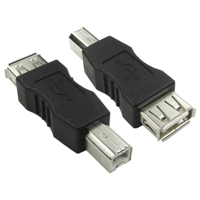 RS PRO USB A Female to USB B Male Adapter