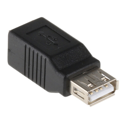 RS PRO USB A Female to USB B Female Adapter