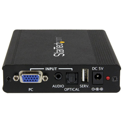 Startech 3.5 mm Mini Jack, HDMI, Toslink, VGA to 3.5 mm Mini Jack, Toslink Video Converter, 1920 x 1200 (Analog)