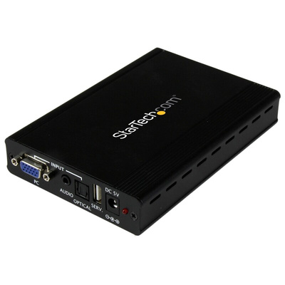 Startech 3.5 mm Mini Jack, HDMI, Toslink, VGA to 3.5 mm Mini Jack, Toslink Video Converter, 1920 x 1200 (Analog)