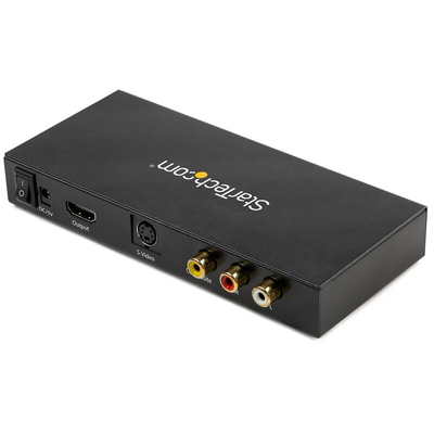 Startech 2 port Composite, Audio RCA, S-Video to HDMI Video Converter, 1280 x 720 Maximum Resolution
