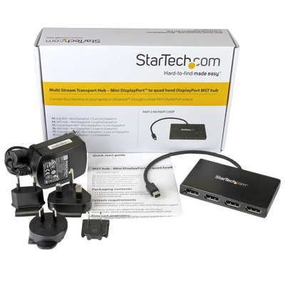 StarTech.com 4 Port 1 Input 4 Output DisplayPort Splitter - up to 4K