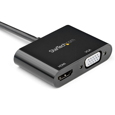 StarTech.com 2 port DisplayPort to HDMI, VGA Adapter, 200mm Length - 1920 x 1080, 3840 x 2160 Maximum Resolution