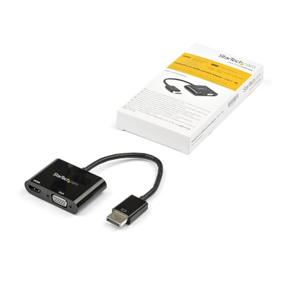 StarTech.com 2 port DisplayPort to HDMI, VGA Adapter, 200mm Length - 1920 x 1080, 3840 x 2160 Maximum Resolution