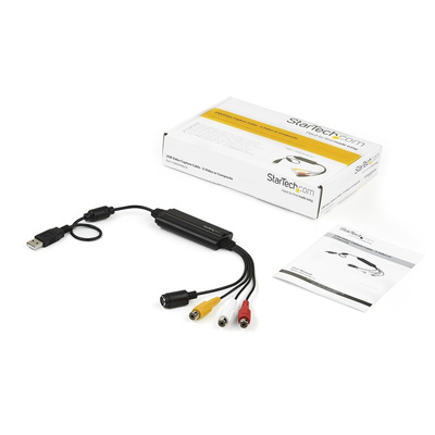 StarTech.com Composite, Audio RCA, S-Video to USB Video Converter, 720 x 480, 720 x 576 Maximum Resolution