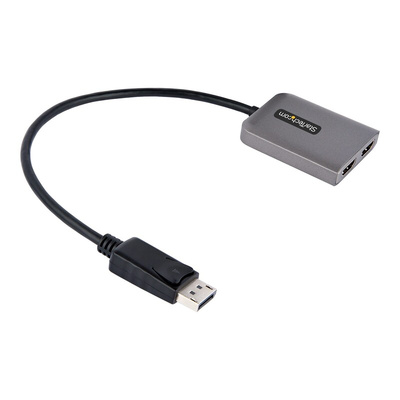 StarTech.com 2 Port 1 Input 1 Output DisplayPort, HDMI Multi-Monitor Adapter 4K @ 60