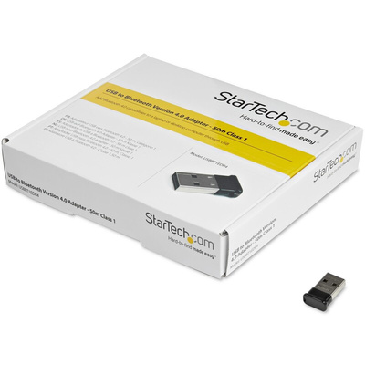 StarTech.com Bluetooth, USB Bluetooth Adapter Class 1 EDR Wireless Dongle