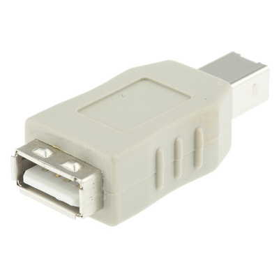 RS PRO USB A Female to USB B Male Adapter