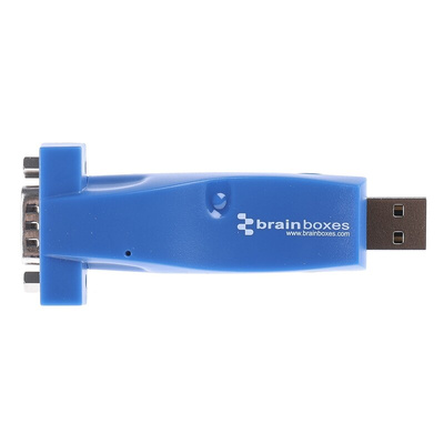 Brainboxes RS422, RS485 USB A Female to DB-9 Male Interface Converter
