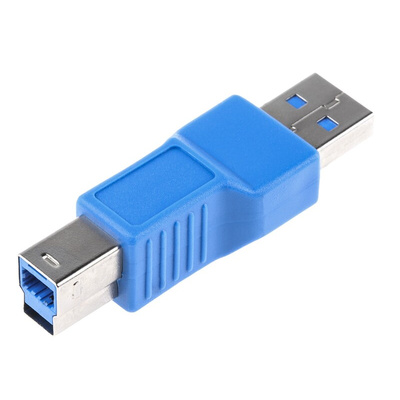 RS PRO USB A Male to USB B Male Adapter