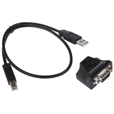 Brainboxes RS422, RS485 USB A Female to DB-9 Male Interface Converter