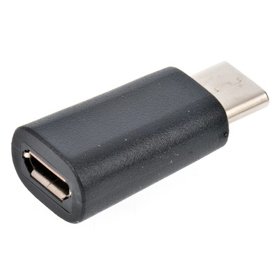 RS PRO Micro USB B Female to USB C Male Adapter